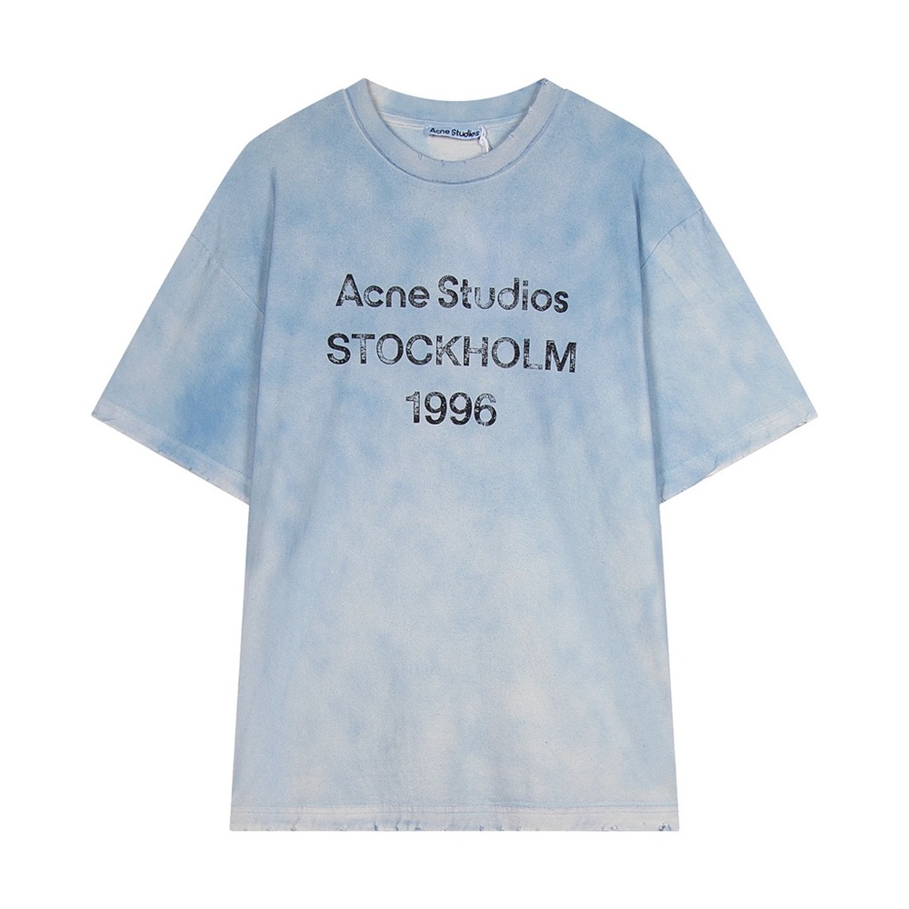 Acne Blue Short Sleeve Tee